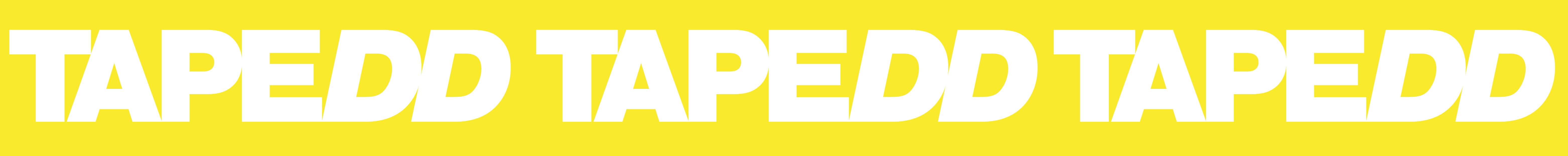 tape geel transparant letters